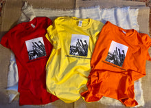 Load image into Gallery viewer, The PROTEST in bright colors t-shirts (MichaelAngeloVisuals)
