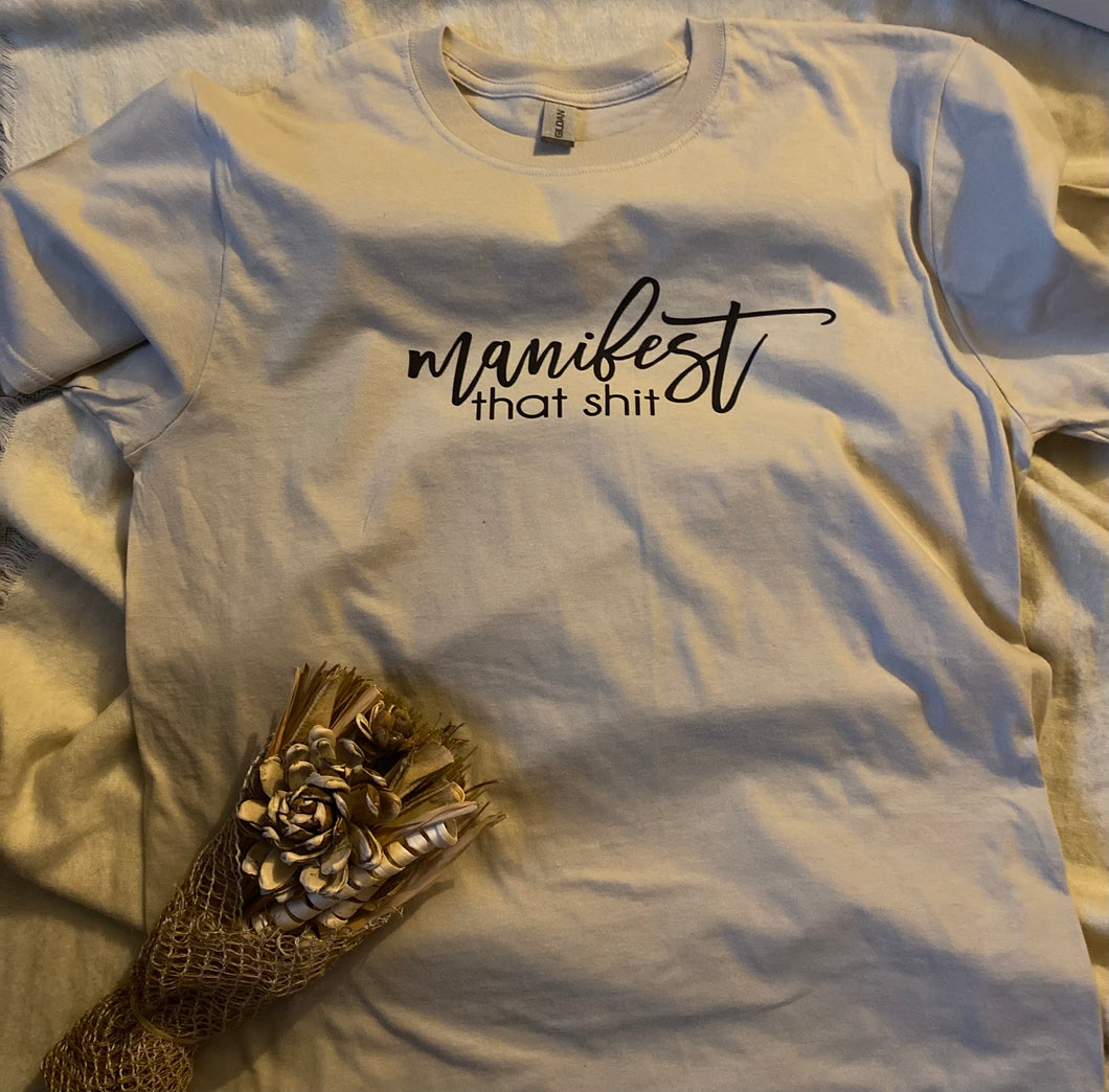 Manifest (Black ink) t-shirts