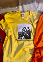 Load image into Gallery viewer, The PROTEST in bright colors t-shirts (MichaelAngeloVisuals)
